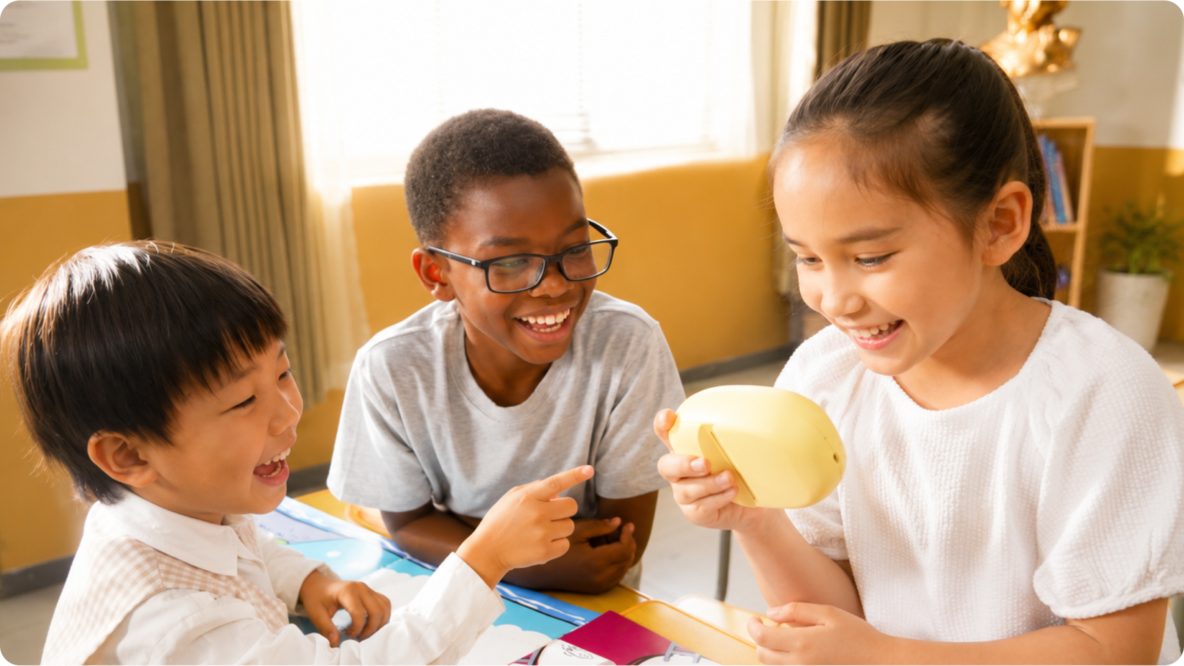 Kids creating together